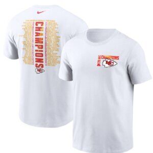 Kansas City Chiefs Nike 2020 AFC Champions Roster T-Shirt - White